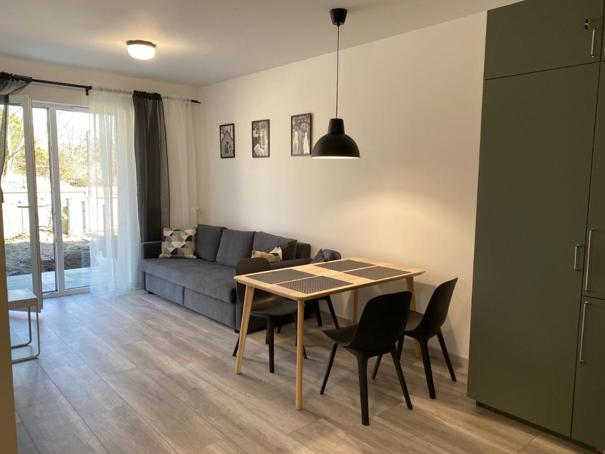 Ekologiczny Z Ogrodkiem Apartment ยาสต์เชอเบีย กูรา ภายนอก รูปภาพ